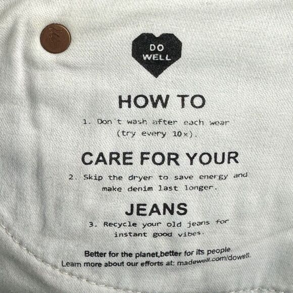 Madewell Relaxed Denim Shorts Womens 25 Light Wash Button Fly Raw Hem Boho 2" - Picture 11 of 13